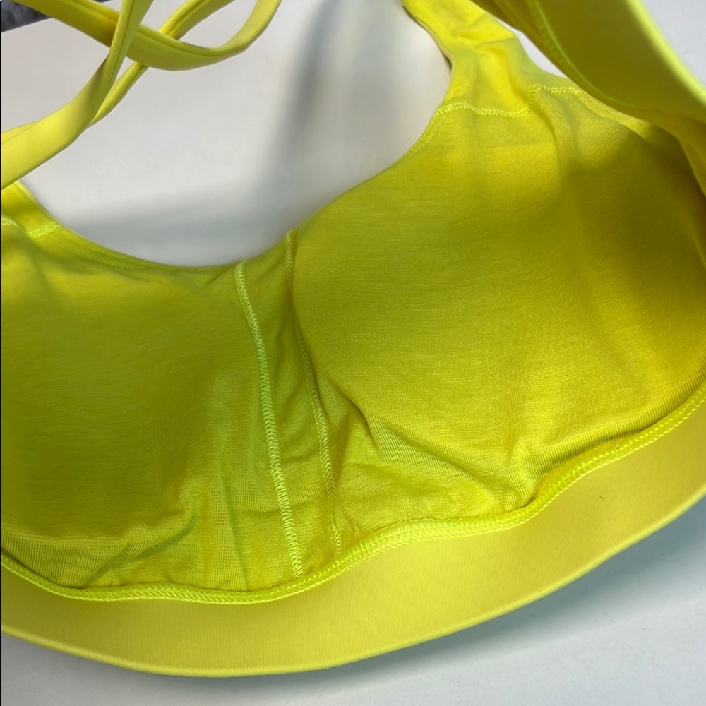 lululemon athletica Yellow Cross-Back Sports Bra - Picture 5 of 8